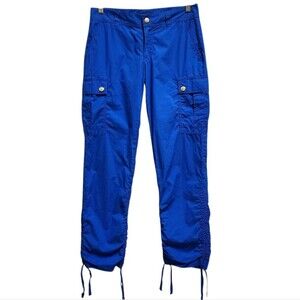 Lauren Ralph Lauren Pants Womens 2 Royal Blue Cargo Cinched Leg Hiking Casual